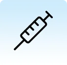 Flu Shots & Vaccinations Icon.