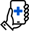 Telemedicine icon.